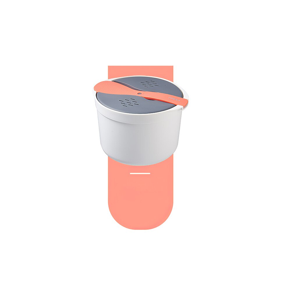 Cuiseur à riz pour four à micro-ondes, récipient alimentaire multifonctionnel, marmite à vapeur à deux couches pour la maison, boîte à déjeuner de Restaurant 2L