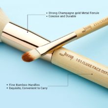Jessup Pinceaux de maquillage professionnels en bambou Beauté Pinceaux de maquillage Poudre de fond de teint Fards à joues Ombre à paupières Outils Cosmétiques 25pcs