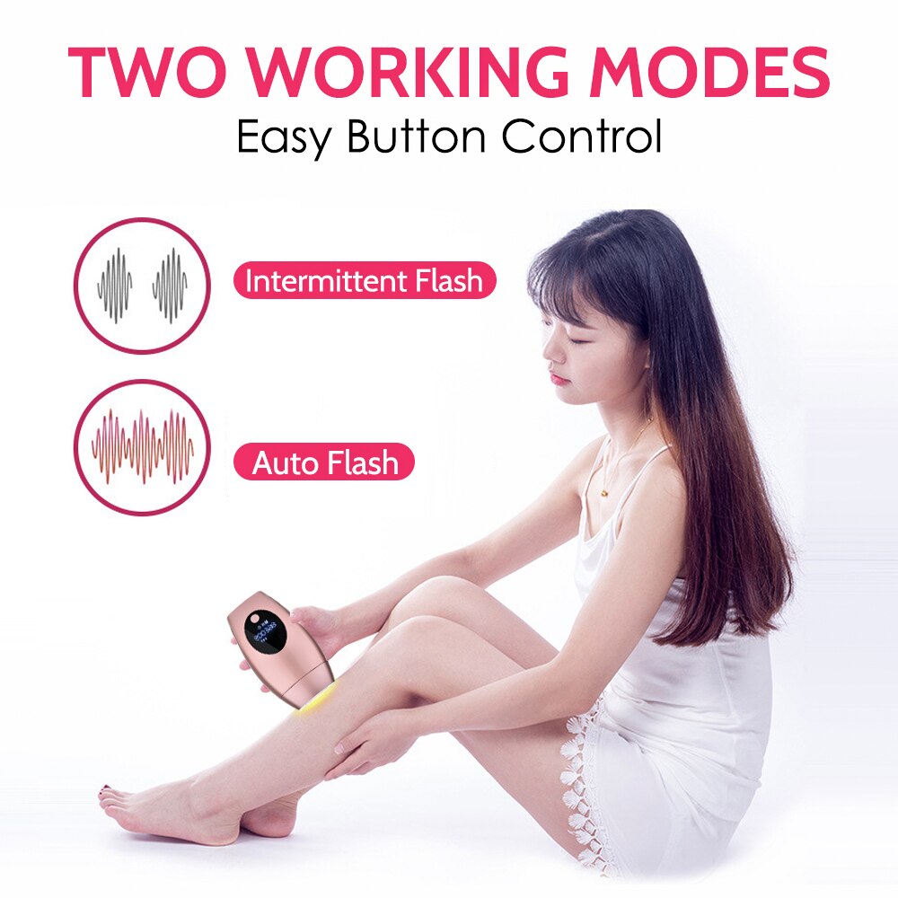 Épilateur permanent à lumière pulsée, 600 000 flashs, indolore, pour femme,système d'épilation laser IPL électrique pour le corps, Épilateur permanent à lumière pulsée, 600 000 flashs, indolore, pour femme,système d'épilation laser IPL électrique pour le corps,