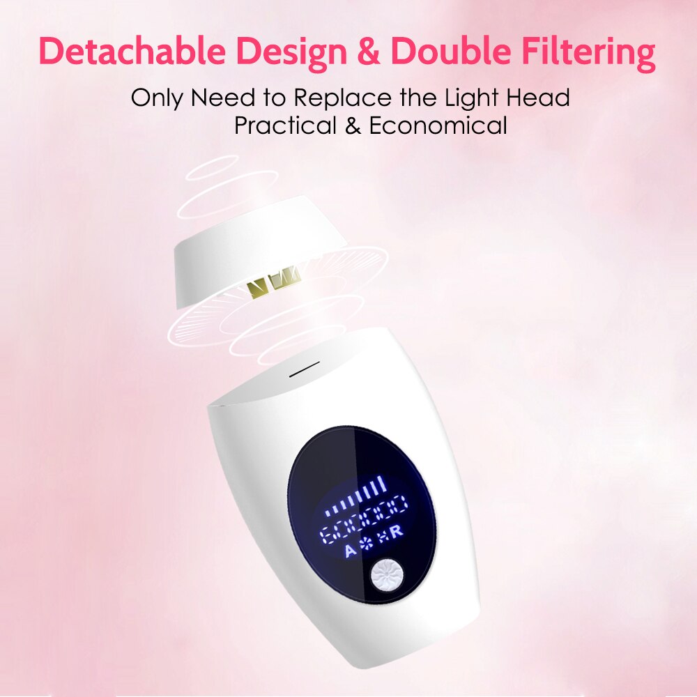 Épilateur permanent à lumière pulsée, 600 000 flashs, indolore, pour femme,système d'épilation laser IPL électrique pour le corps, Épilateur permanent à lumière pulsée, 600 000 flashs, indolore, pour femme,système d'épilation laser IPL électrique pour le corps,