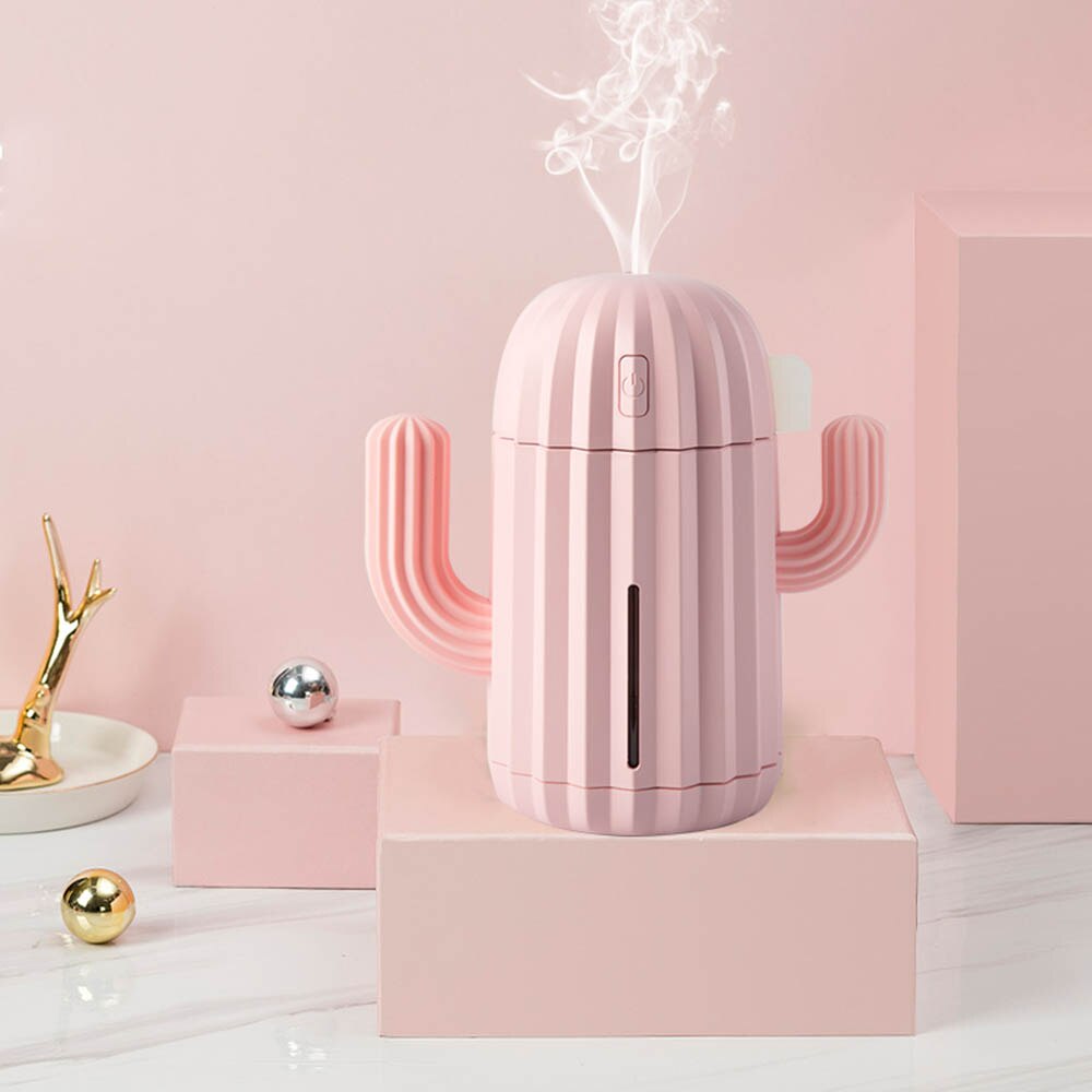 Humidificateur d'air ultrasonique USB, Cactus chronométrage, diffuseur d'huile essentielle d'aromathérapie, brumisateur d'arôme Mini avec lumière Humidificateur d'air ultrasonique USB, Cactus chronométrage, diffuseur d'huile essentielle d'aromathérapie, brumisateur d'arôme Mini avec lumière
