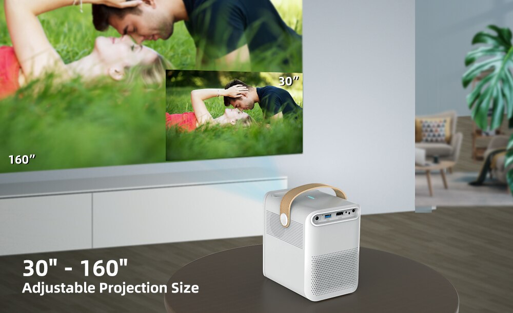 Salange – Mini projecteur Led Full HD P56, wi-fi, 8000mAH, pour télévision, téléphone, film, Compatible Home cinéma, ordinateurs portables, PC, PS4 Salange – Mini projecteur Led Full HD P56, wi-fi, 8000mAH, pour télévision, téléphone, film, Compatible Home cinéma, ordinateurs portables, PC, PS4