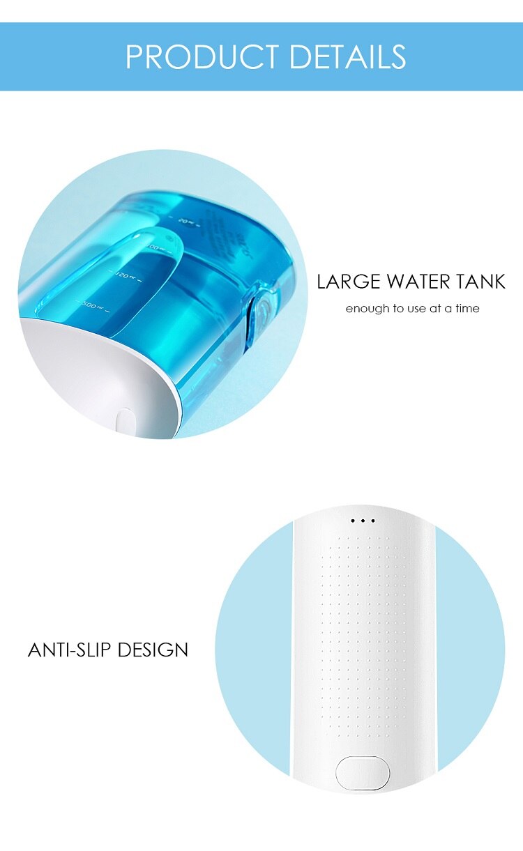 L'irrigateur portatif dentaire de Jet d'eau d'usb de Soocas W3 a Rechargeable l'irrigateur IPX7 pour nettoyer des dents L'irrigateur portatif dentaire de Jet d'eau d'usb de Soocas W3 a Rechargeable l'irrigateur IPX7 pour nettoyer des dents