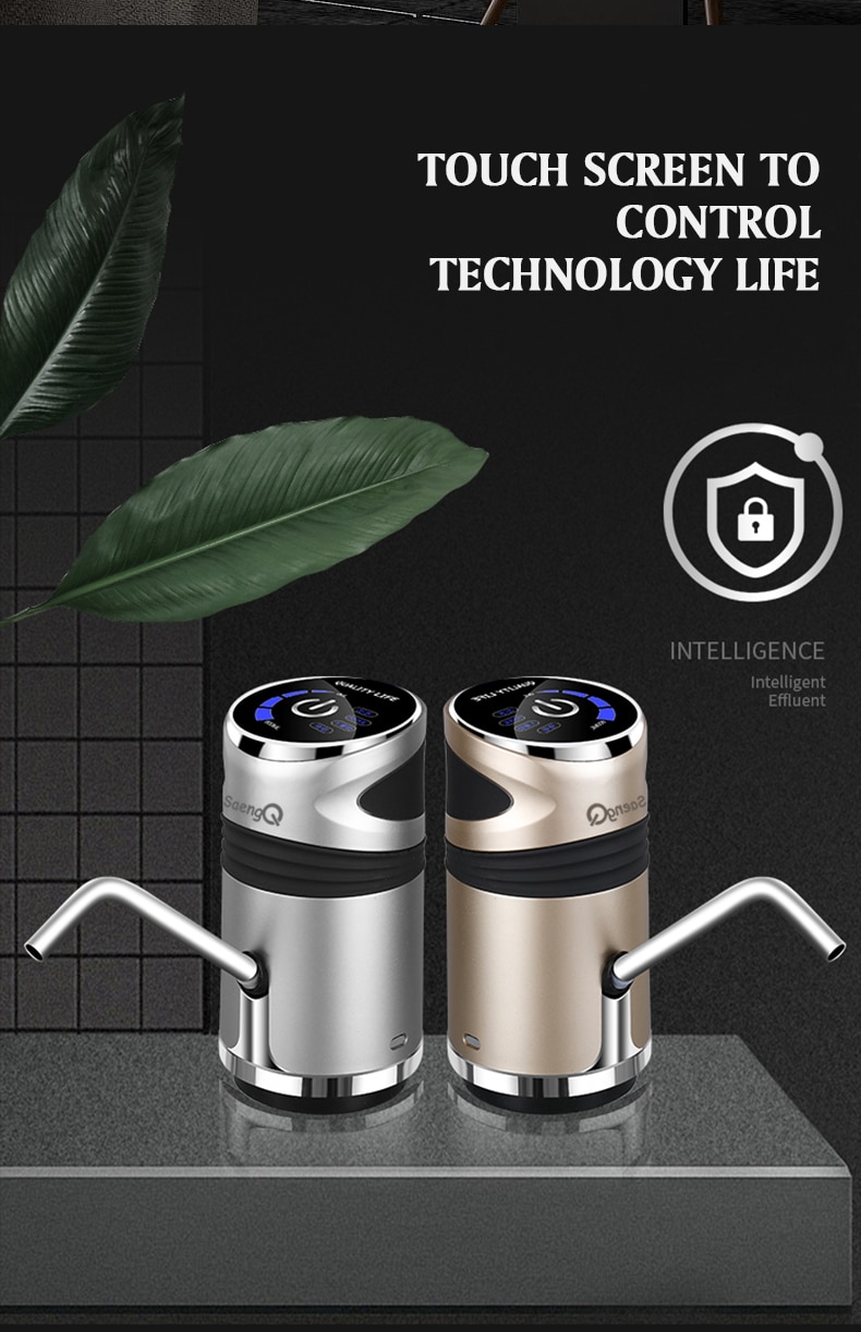 SaengQ – pompe à eau électrique automatique, distributeur avec bouton de charge USB, bouteille de gallons, interrupteur de boisson pour dispositif de pompage d'eau SaengQ – pompe à eau électrique automatique, distributeur avec bouton de charge USB, bouteille de gallons, interrupteur de boisson pour dispositif de pompage d'eau