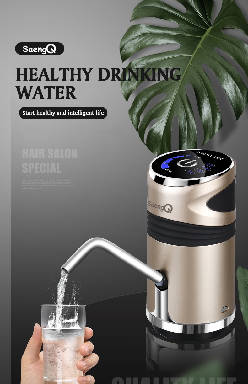 SaengQ – pompe à eau électrique automatique, distributeur avec bouton de charge USB, bouteille de gallons, interrupteur de boisson pour dispositif de pompage d'eau SaengQ – pompe à eau électrique automatique, distributeur avec bouton de charge USB, bouteille de gallons, interrupteur de boisson pour dispositif de pompage d'eau