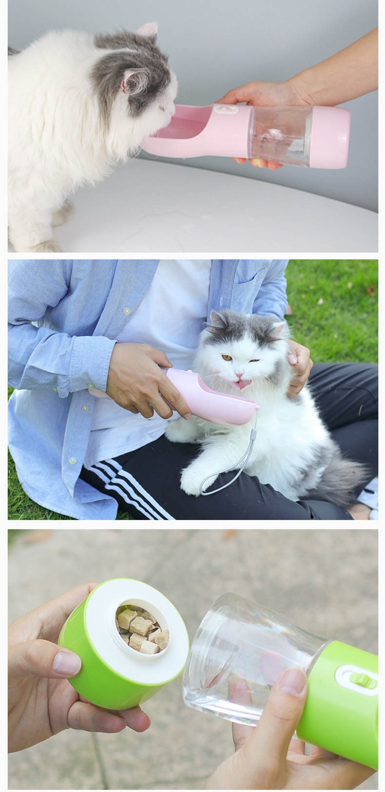 HOOPET – bouteille d'eau Portable pour chiens, pour animaux de compagnie, voyage en plein air, bol d'eau pour chiens