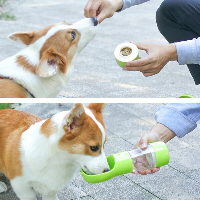 HOOPET – bouteille d'eau Portable pour chiens, pour animaux de compagnie, voyage en plein air, bol d'eau pour chiens