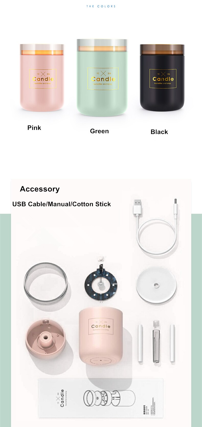 280ML Air Humidifier LED Candle Ultrasonic Cool Mist Essential Oil Diffuser USB Aroma Lamp Car Purifier Fogger Mist Maker 280ML Air Humidifier LED Candle Ultrasonic Cool Mist Essential Oil Diffuser USB Aroma Lamp Car Purifier Fogger Mist Maker