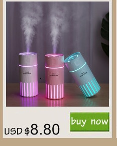 280ML Air Humidifier LED Candle Ultrasonic Cool Mist Essential Oil Diffuser USB Aroma Lamp Car Purifier Fogger Mist Maker