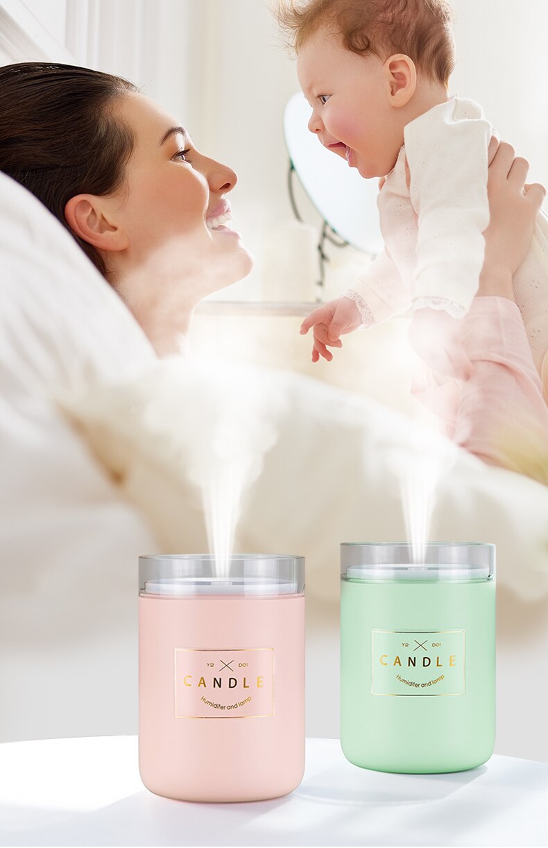 280ML Air Humidifier LED Candle Ultrasonic Cool Mist Essential Oil Diffuser USB Aroma Lamp Car Purifier Fogger Mist Maker 280ML Air Humidifier LED Candle Ultrasonic Cool Mist Essential Oil Diffuser USB Aroma Lamp Car Purifier Fogger Mist Maker