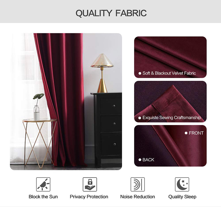 Rideaux occultants en velours solide, taille personnalisée, stores doux et confortables, pour fenêtre, salon, chambre à coucher, salle à manger Rideaux occultants en velours solide, taille personnalisée, stores doux et confortables, pour fenêtre, salon, chambre à coucher, salle à manger
