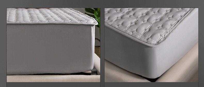 Multi-taille 5 côtés Protection housse de matelas lavable en coton gaufré matelassé matelas protecteur doux Anti-acariens surmatelas