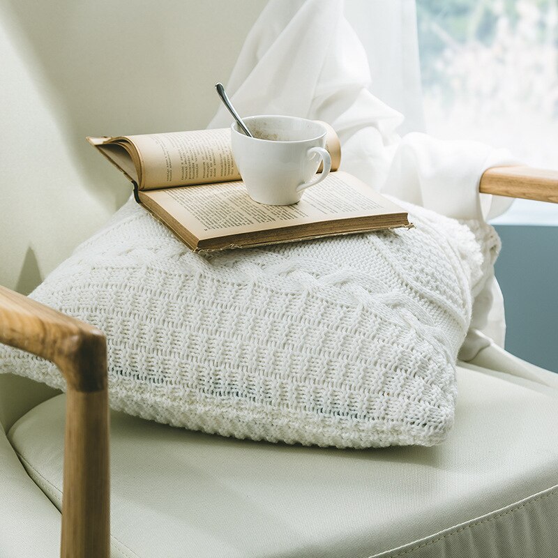 REGINA Super Doux housses de coussin 45x45 cm Confortable Torsion Délicat Tricoté Lit Taie D'oreiller Canapé Nordique Maison Décorative Housse De Coussin Rose, bleu, jaune, beige, blanc, gris, brun, c