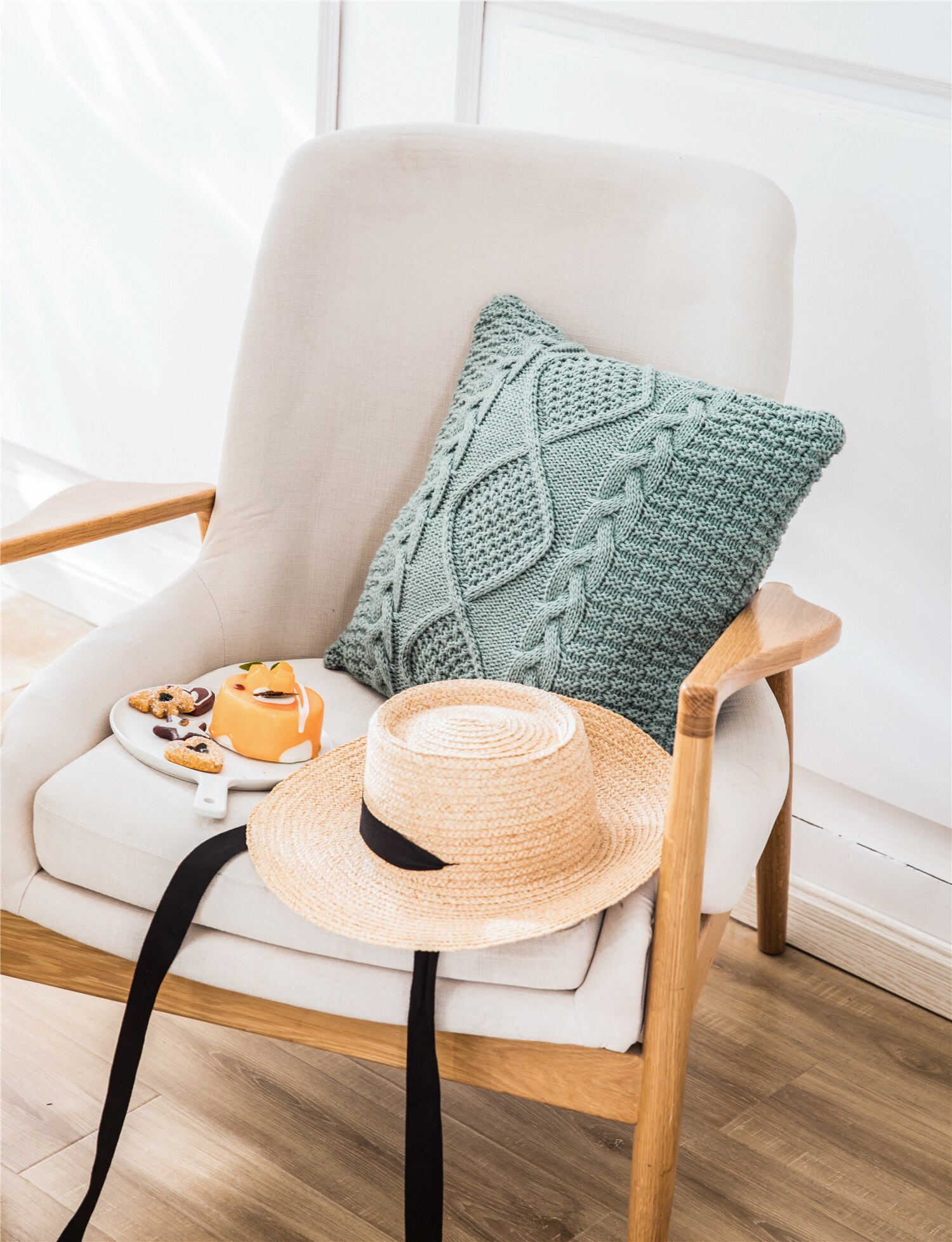 REGINA Super Doux housses de coussin 45x45 cm Confortable Torsion Délicat Tricoté Lit Taie D'oreiller Canapé Nordique Maison Décorative Housse De Coussin Rose, bleu, jaune, beige, blanc, gris, brun, c