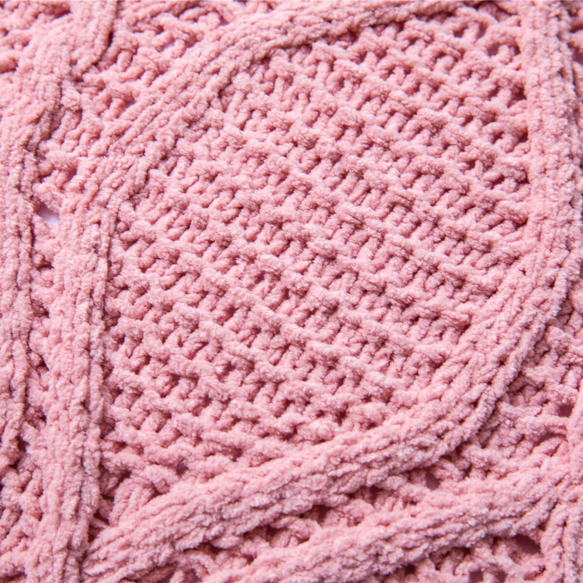 REGINA – housse de coussin en Chenille tricotée à glands, Style nordique, pour canapé, automne