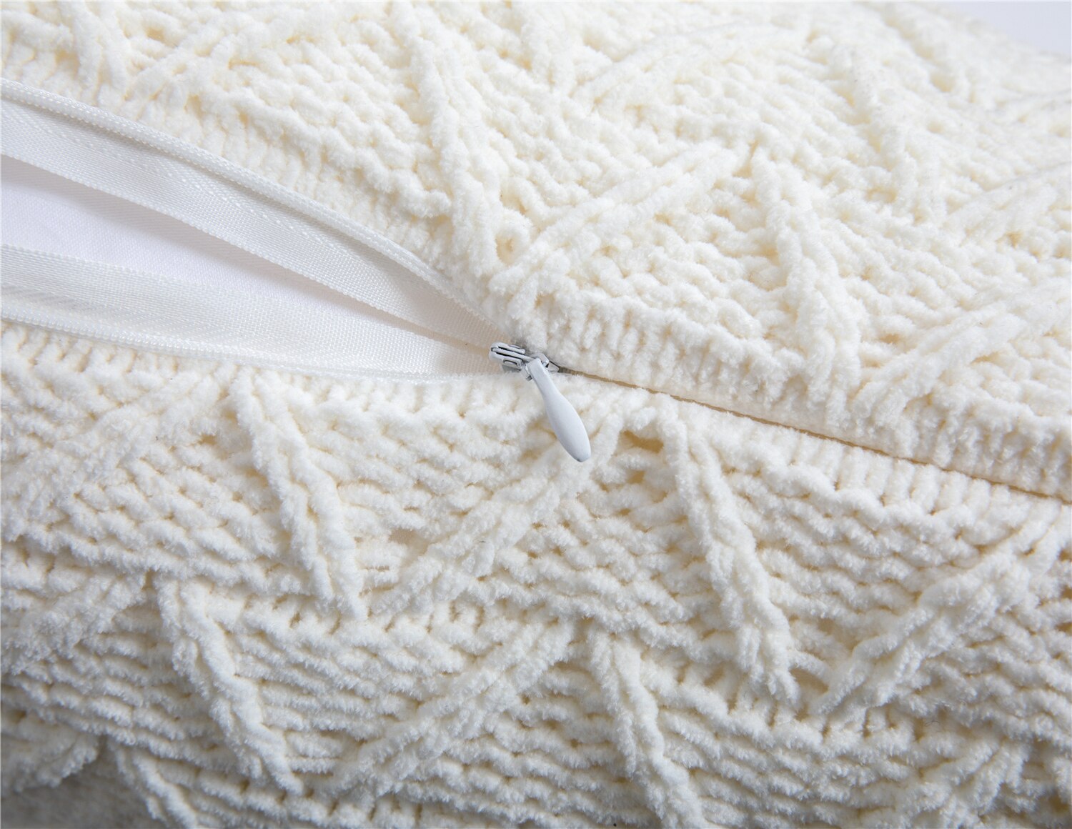 REGINA – housse de coussin en Chenille tricotée à glands, Style nordique, pour canapé, automne