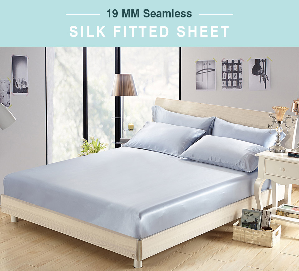 Lilysilk– drap-housse en soie pour femmes, 25cm de profondeur, Pure 100, soie mûre, luxe, sans couture, queen size, king size, Textile pour la maison, livraison gratuite