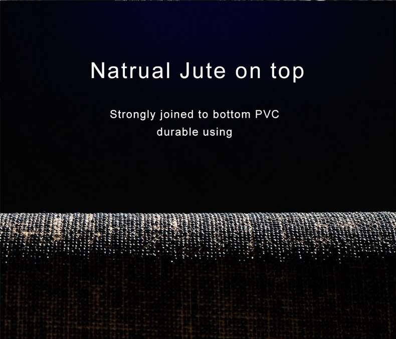 Tapis de yoga en jute naturel, livraison gratuite, sangle de transport durable