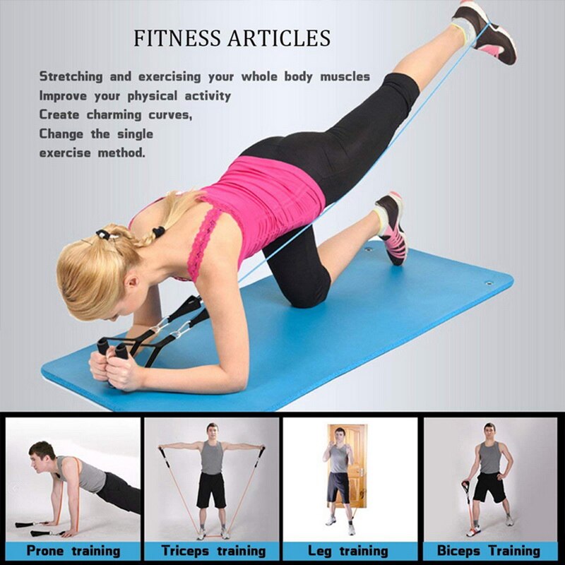 Bandes de résistance élastiques en caoutchouc extensible, 16 pièces/ensemble, 150 lb, en caoutchouc extensible, pour l'entraînement physique, le Yoga Bandes de résistance élastiques en caoutchouc extensible, 16 pièces/ensemble, 150 lb, en caoutchouc extensible, pour l'entraînement physique, le Yoga