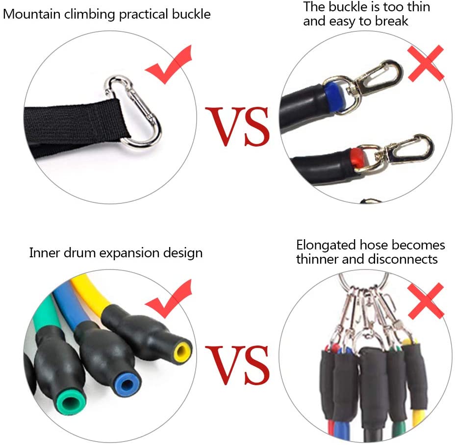 Bandes de résistance élastiques en caoutchouc extensible, 16 pièces/ensemble, 150 lb, en caoutchouc extensible, pour l'entraînement physique, le Yoga Bandes de résistance élastiques en caoutchouc extensible, 16 pièces/ensemble, 150 lb, en caoutchouc extensible, pour l'entraînement physique, le Yoga