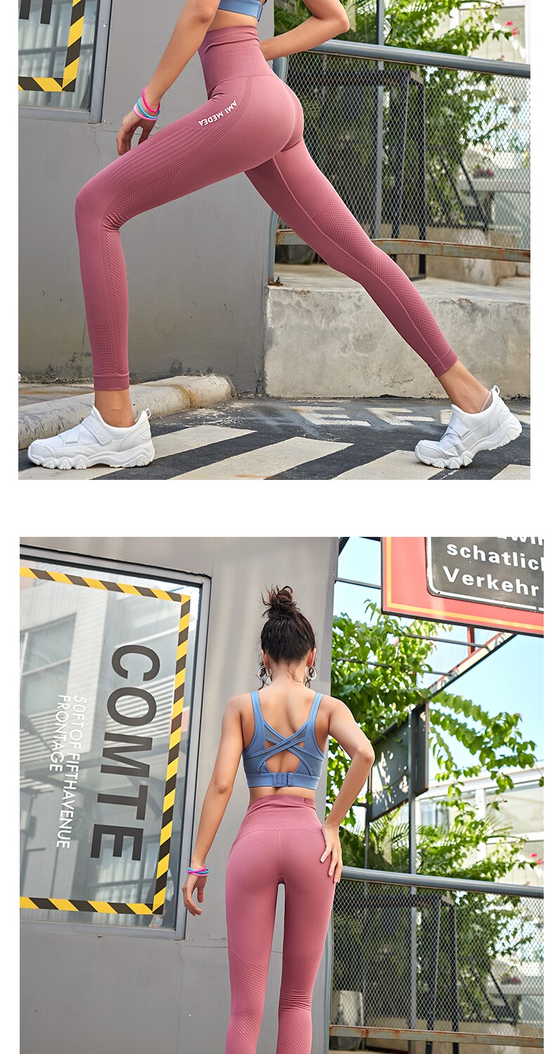 Leggings femmes pantalons Push-Up collants de gymnastique Sexy ventre contrôle Sport Yoga pantalon taille haute Legging Fitness course Capri pantalon 2020