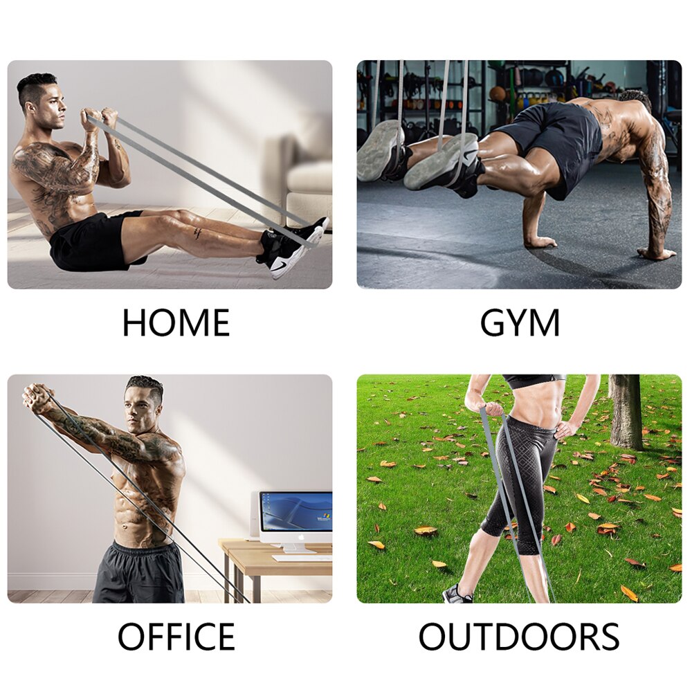 Ensemble de bandes de résistance longues, équipement de gymnastique à domicile pour jambes, fessier, fessier, Squat Ensemble de bandes de résistance longues, équipement de gymnastique à domicile pour jambes, fessier, fessier, Squat