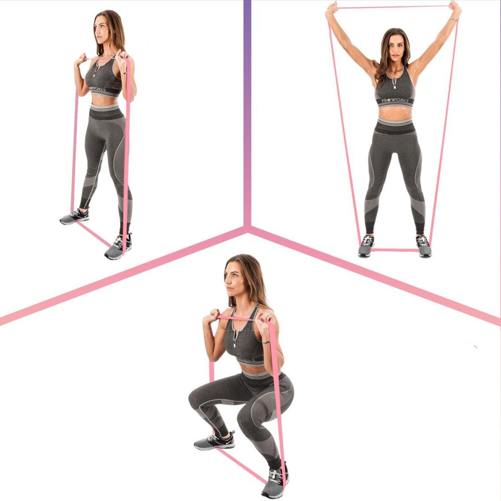 Ensemble de bandes de résistance longues, équipement de gymnastique à domicile pour jambes, fessier, fessier, Squat Ensemble de bandes de résistance longues, équipement de gymnastique à domicile pour jambes, fessier, fessier, Squat