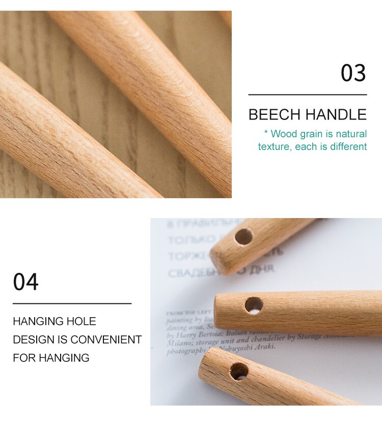 Ensemble d'ustensiles de cuisine en silicone avec poignée en bois, éléments avec boîte de rangement, spatule antiadhésive, accessoires de cuisine Ensemble d'ustensiles de cuisine en silicone avec poignée en bois, éléments avec boîte de rangement, spatule antiadhésive, accessoires de cuisine