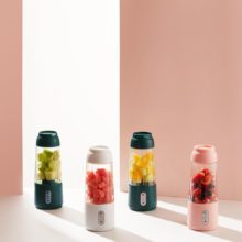 Mélangeur personnel sans fil, Mini mélangeur rapide de voyage en plein air, appareils de cuisine, tasse de voyage 10 Oz couvercle Machine à jus