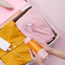 Mélangeur personnel sans fil, Mini mélangeur rapide de voyage en plein air, appareils de cuisine, tasse de voyage 10 Oz couvercle Machine à jus