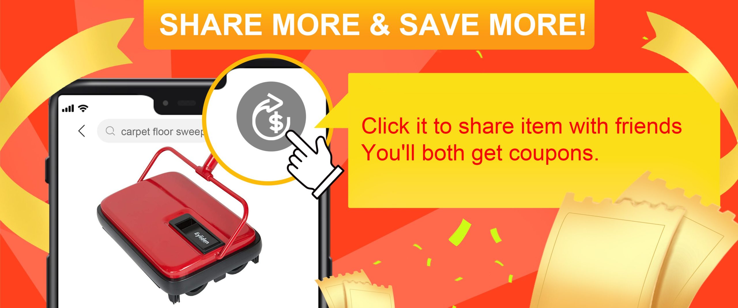 Eyliden – balai automatique de nettoyage de tapis à main pour le bureau et la maison