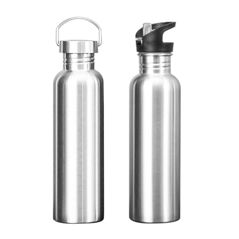 Bouteille d'eau de sport en acier inoxydable 500/750/1000ml, bouteille d'eau froide avec paille à boire, pour la gymnastique, le cyclisme et la randonnée Bouteille d'eau de sport en acier inoxydable 500/750/1000ml, bouteille d'eau froide avec paille à boire, pour la gymnastique, le cyclisme et la randonnée