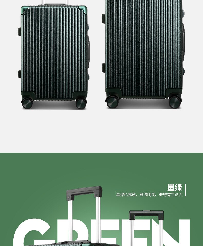 BOPAI – valise à roulettes pour hommes et femmes, valise à roulettes, à la mode, bagage à main de voyage, cabine de grande capacité