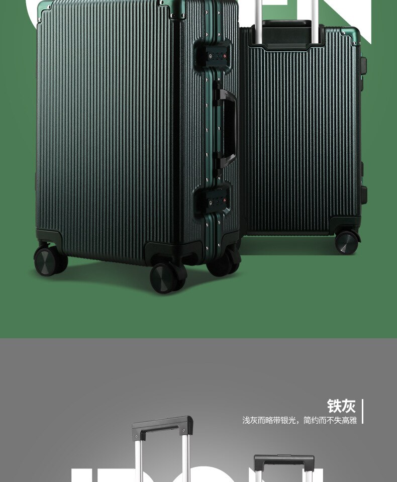 BOPAI – valise à roulettes pour hommes et femmes, valise à roulettes, à la mode, bagage à main de voyage, cabine de grande capacité