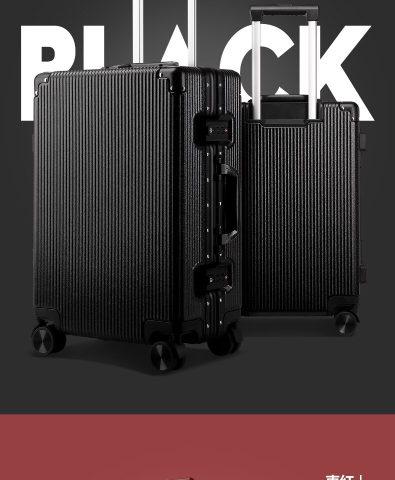 BOPAI – valise à roulettes pour hommes et femmes, valise à roulettes, à la mode, bagage à main de voyage, cabine de grande capacité