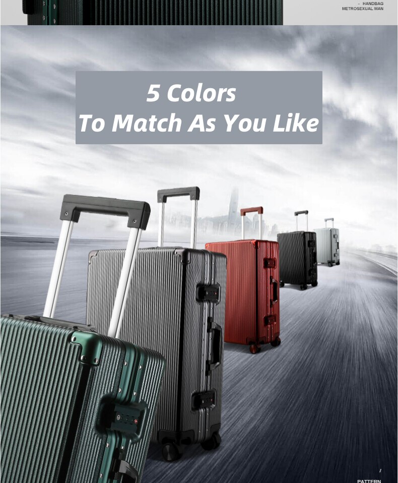 BOPAI – valise à roulettes pour hommes et femmes, valise à roulettes, à la mode, bagage à main de voyage, cabine de grande capacité