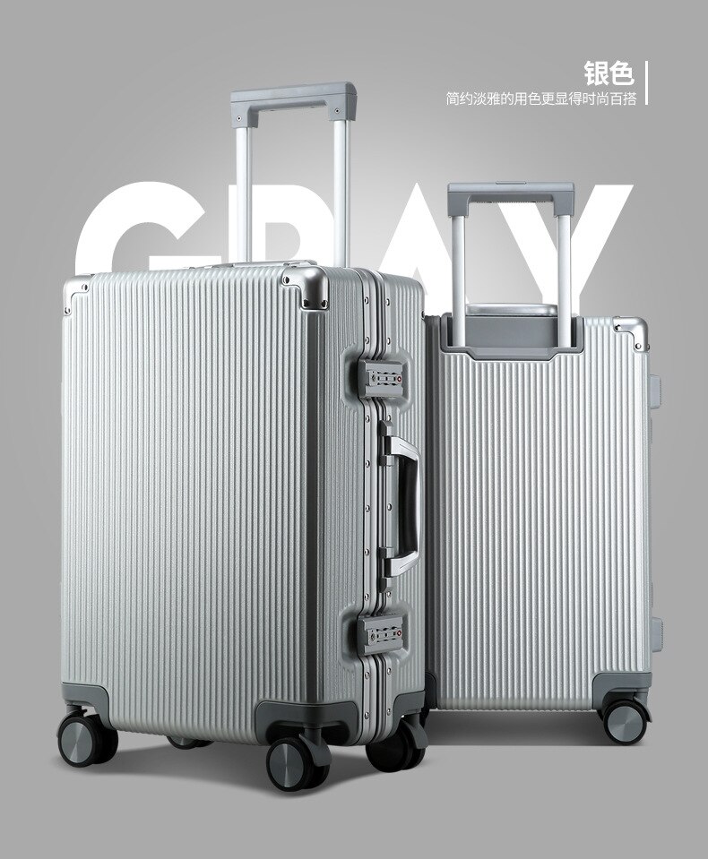 BOPAI – valise à roulettes pour hommes et femmes, valise à roulettes, à la mode, bagage à main de voyage, cabine de grande capacité