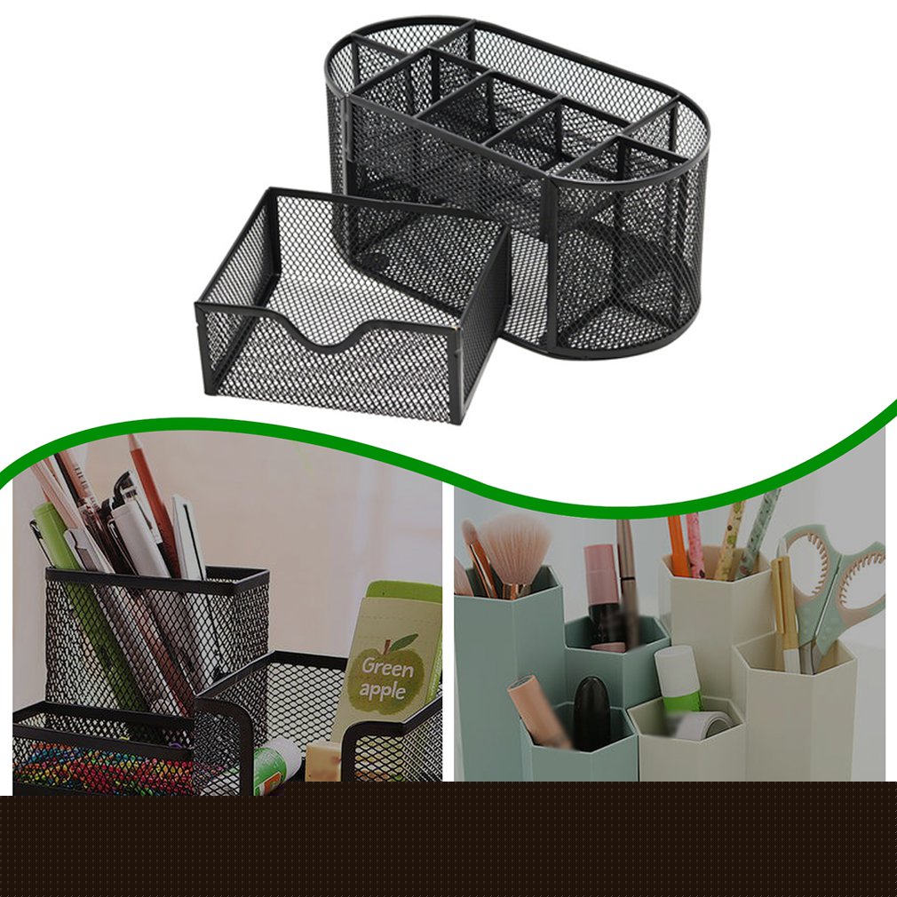 Organiseur de bureau multifonctionnel en maille métallique