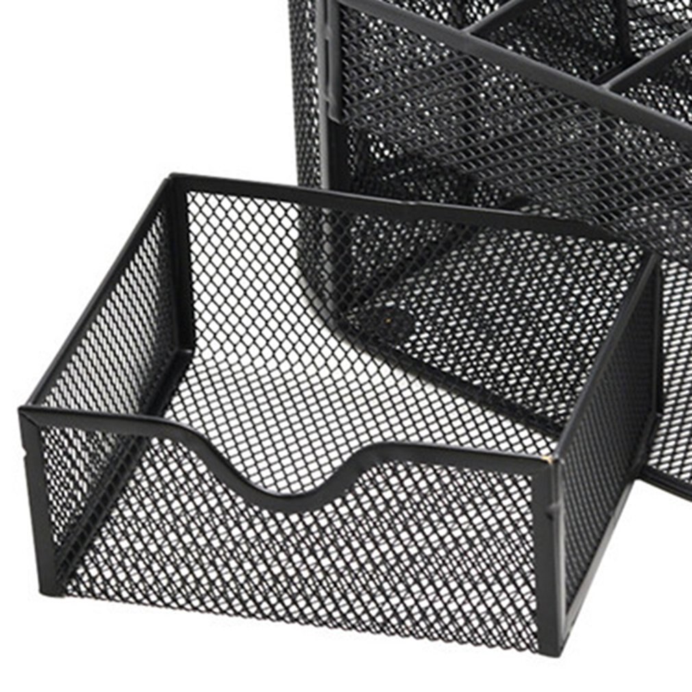 Organiseur de bureau multifonctionnel en maille métallique