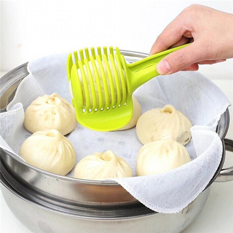 Coupe-citron et tomate en acier inoxydable, coupe-fruits et légumes avec pince, broyeur, porte-oignon multifonction, accessoires de cuisine