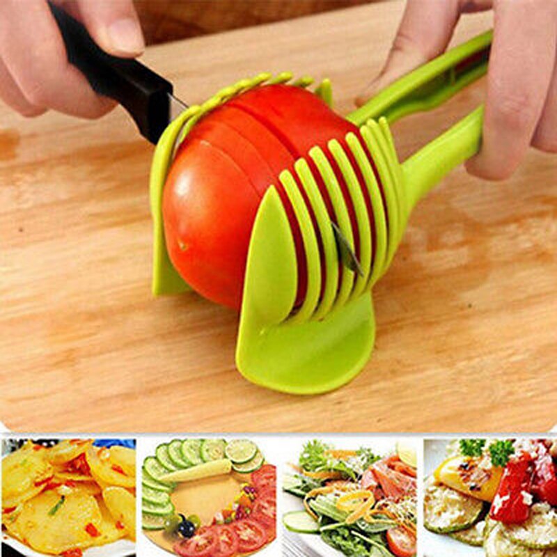 Trancheur de fruits et légumes en plastique ABS, coupe-légumes, tomates, Orange, citron, couteau, Gadgets de cuisine, outil pour fruits et légumes