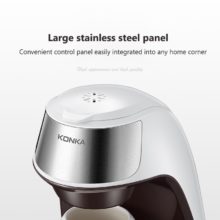 KONKA – Mini Machine à café automatique, 220v, pour la maison, style américain, pour préparer du café en poudre, du thé, facile à utiliser, tasse gratuite