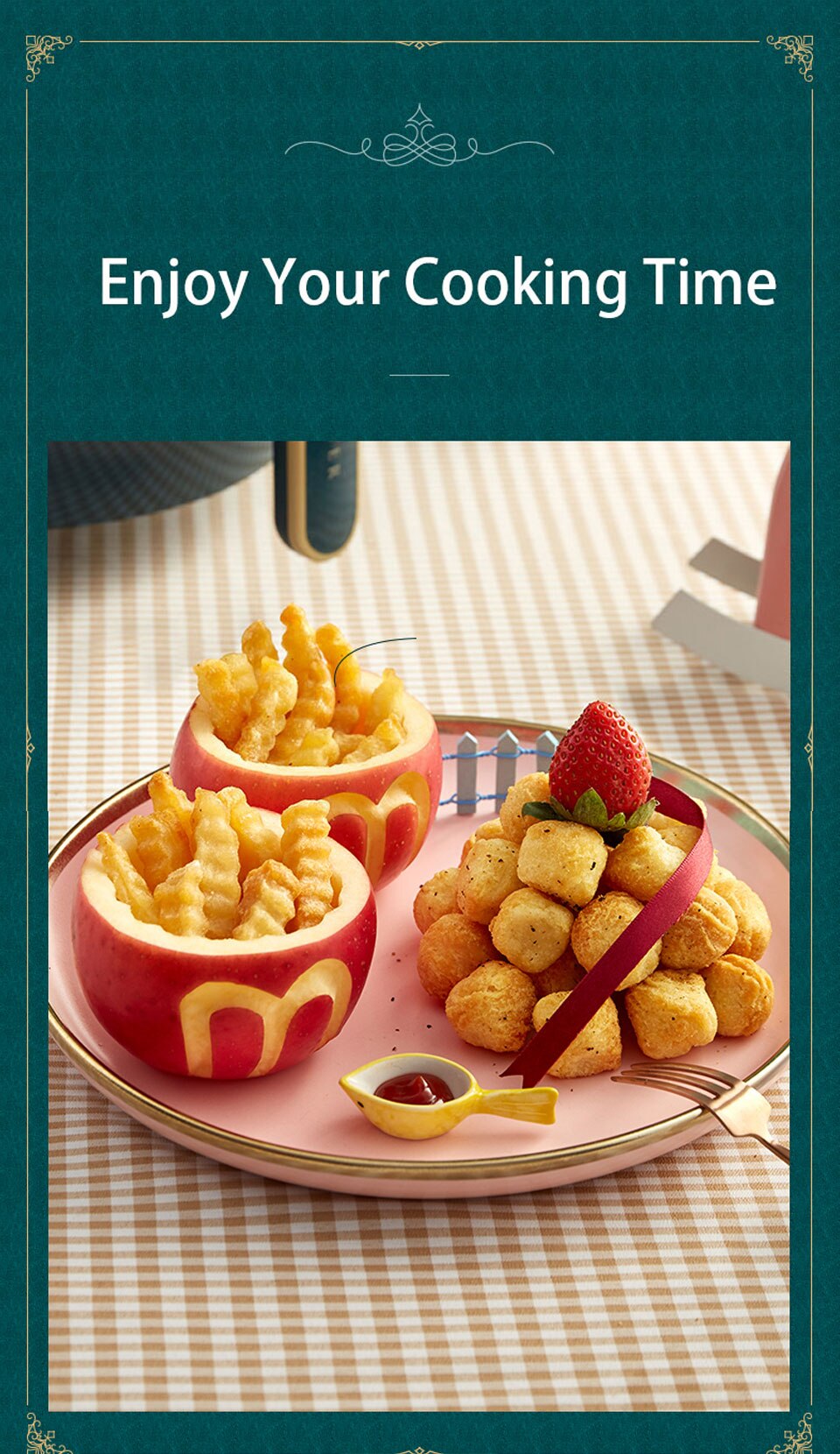 Bear – friteuse à Air électrique sans huile, 3L, 1350W, 360, intelligente, avec cuisinière à Circulation d'air chaud, Version internationale Bear – friteuse à Air électrique sans huile, 3L, 1350W, 360, intelligente, avec cuisinière à Circulation d'air chaud, Version internationale