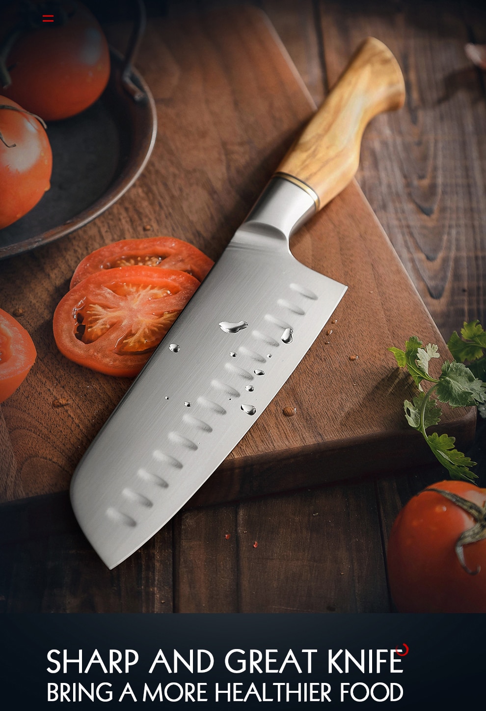 HEZHEN – ensemble de couteaux sandik 14C28N, en acier inoxydable, Chef Santoku, couteau de cuisine utilitaire pour la viande, 1-5 pièces