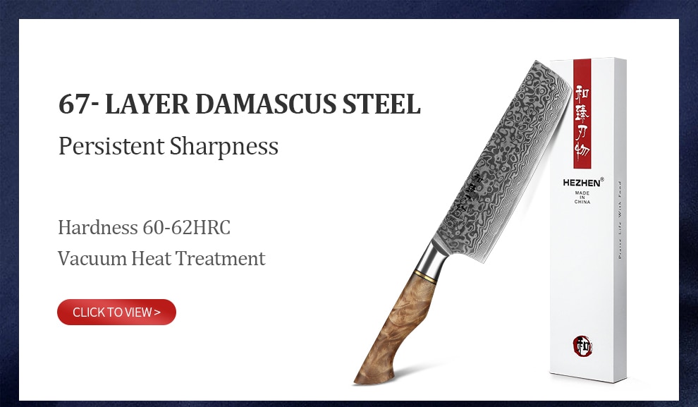 HEZHEN – ensemble de couteaux sandik 14C28N, en acier inoxydable, Chef Santoku, couteau de cuisine utilitaire pour la viande, 1-5 pièces