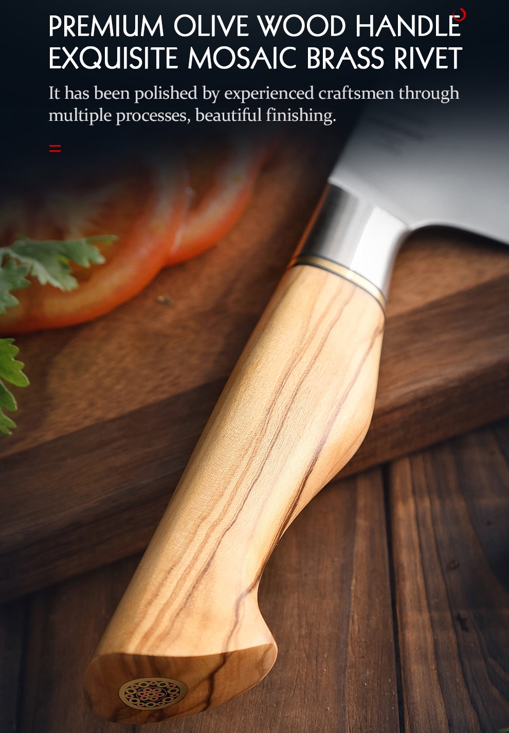 HEZHEN – ensemble de couteaux sandik 14C28N, en acier inoxydable, Chef Santoku, couteau de cuisine utilitaire pour la viande, 1-5 pièces
