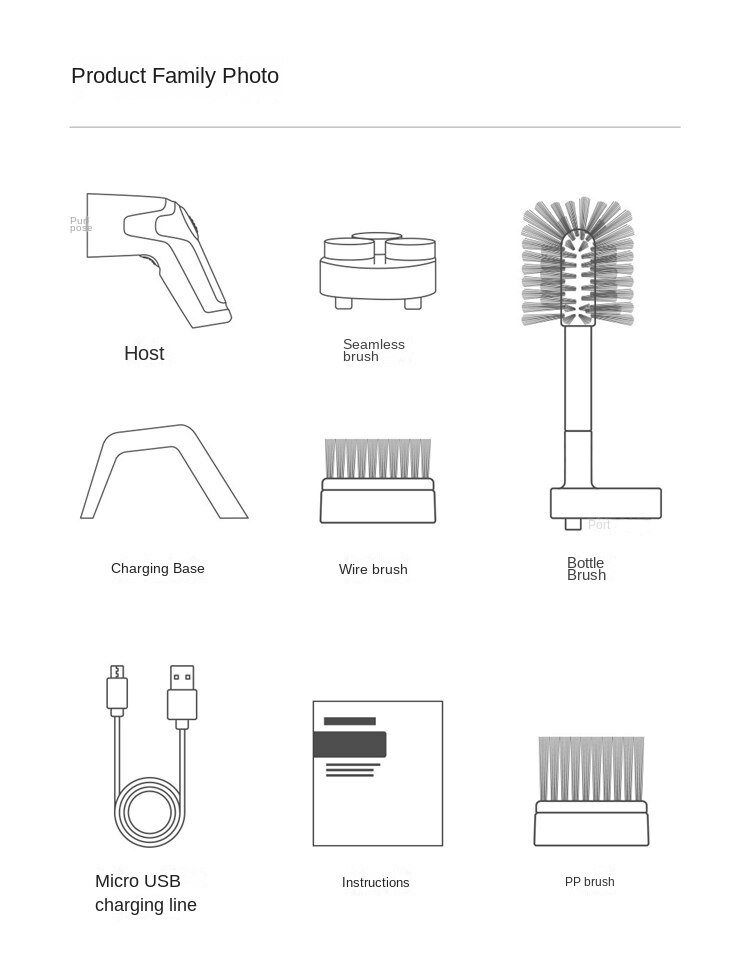 XiaoMi – brosse de nettoyage électrique 3 en 1