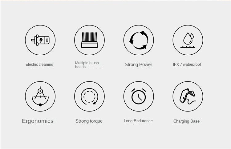 XiaoMi – brosse de nettoyage électrique 3 en 1