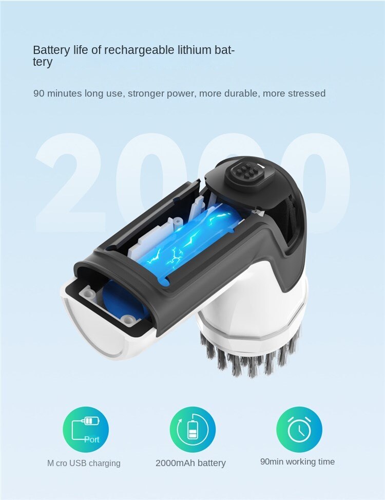 XiaoMi – brosse de nettoyage électrique 3 en 1