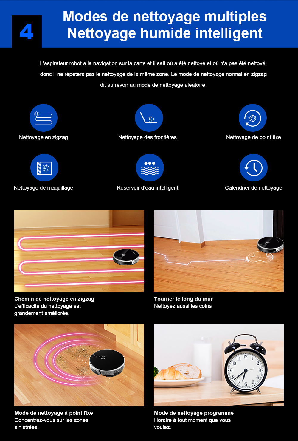 (Code Promo: AEHH15) Aspirateur robot LIECTROUX C30B,Navigation sur carte IA,partition intelligente,avec mémoire,appWiFi,aspiration 6KPa,nettoyage humide intelligent,désinfection,fonctionne avec Alexa (Code Promo: AEHH15) Aspirateur robot LIECTROUX C30B,Navigation sur carte IA,partition intelligente,avec mémoire,appWiFi,aspiration 6KPa,nettoyage humide intelligent,désinfection,fonctionne avec Alexa